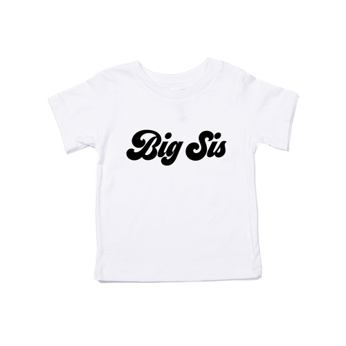 Big Sis (Retro, Black) - Kids Tee (White)