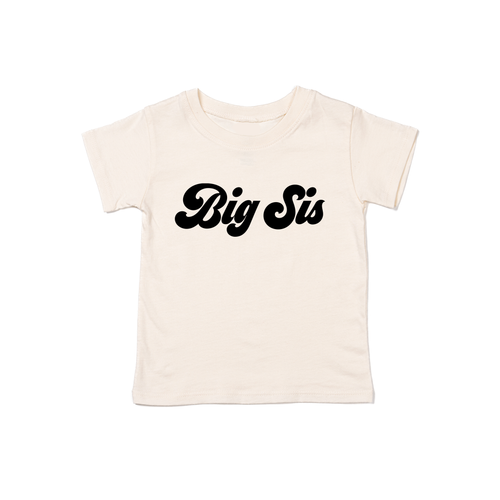 Big Sis (Retro, Black) - Kids Tee (Natural)