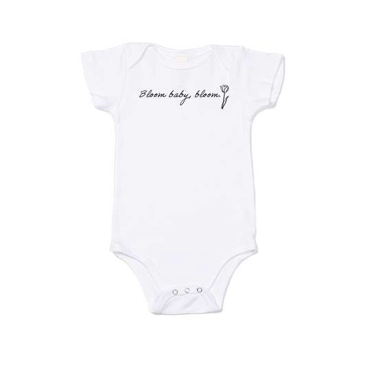 Bloom Baby, Bloom - Bodysuit (White, Short Sleeve)