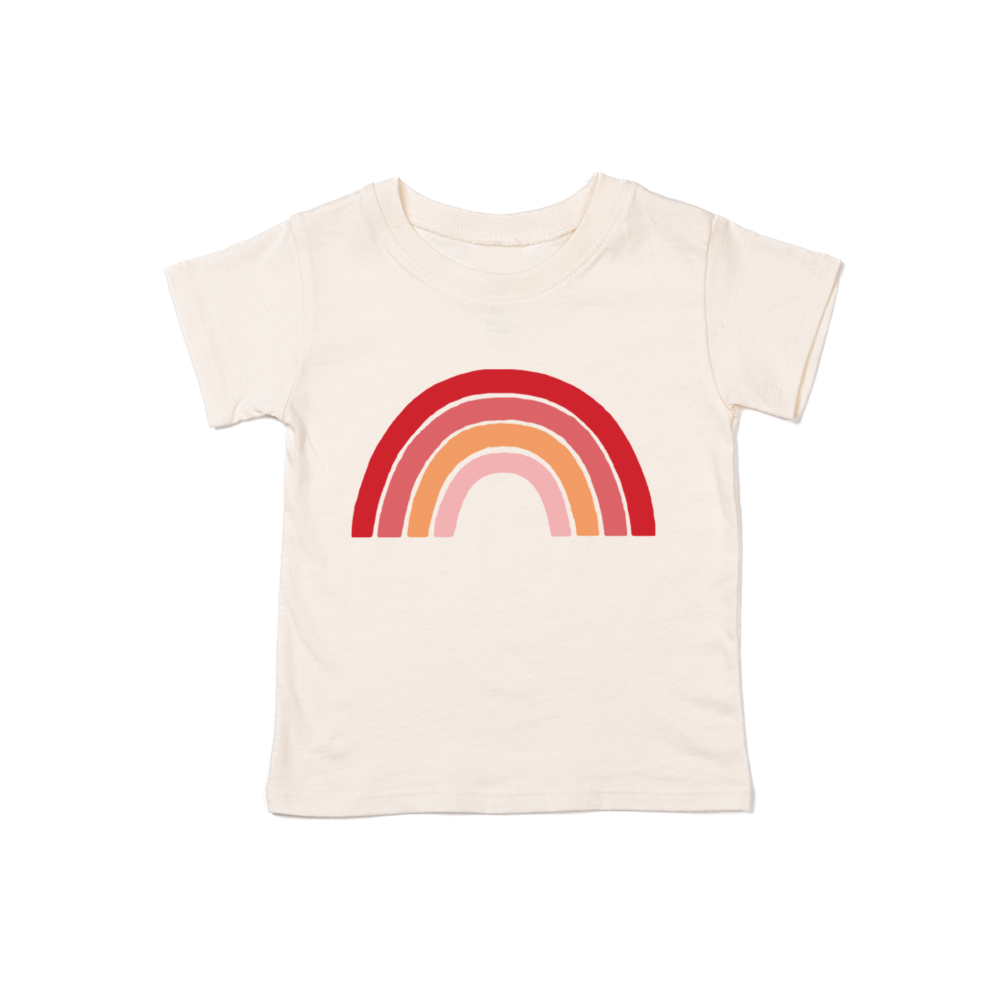 Shades of Red Rainbow - Kids Tee (Natural)