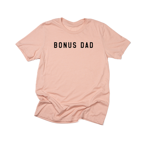 Bonus Dad (Black) - Tee (Peach)