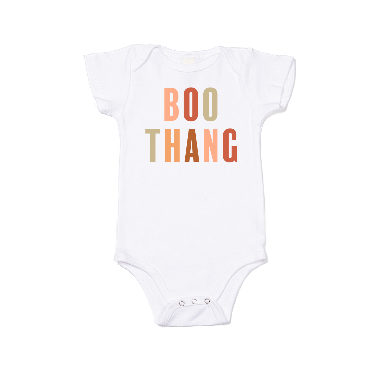 Boo Thang - Bodysuit (White, Short Sleeve)