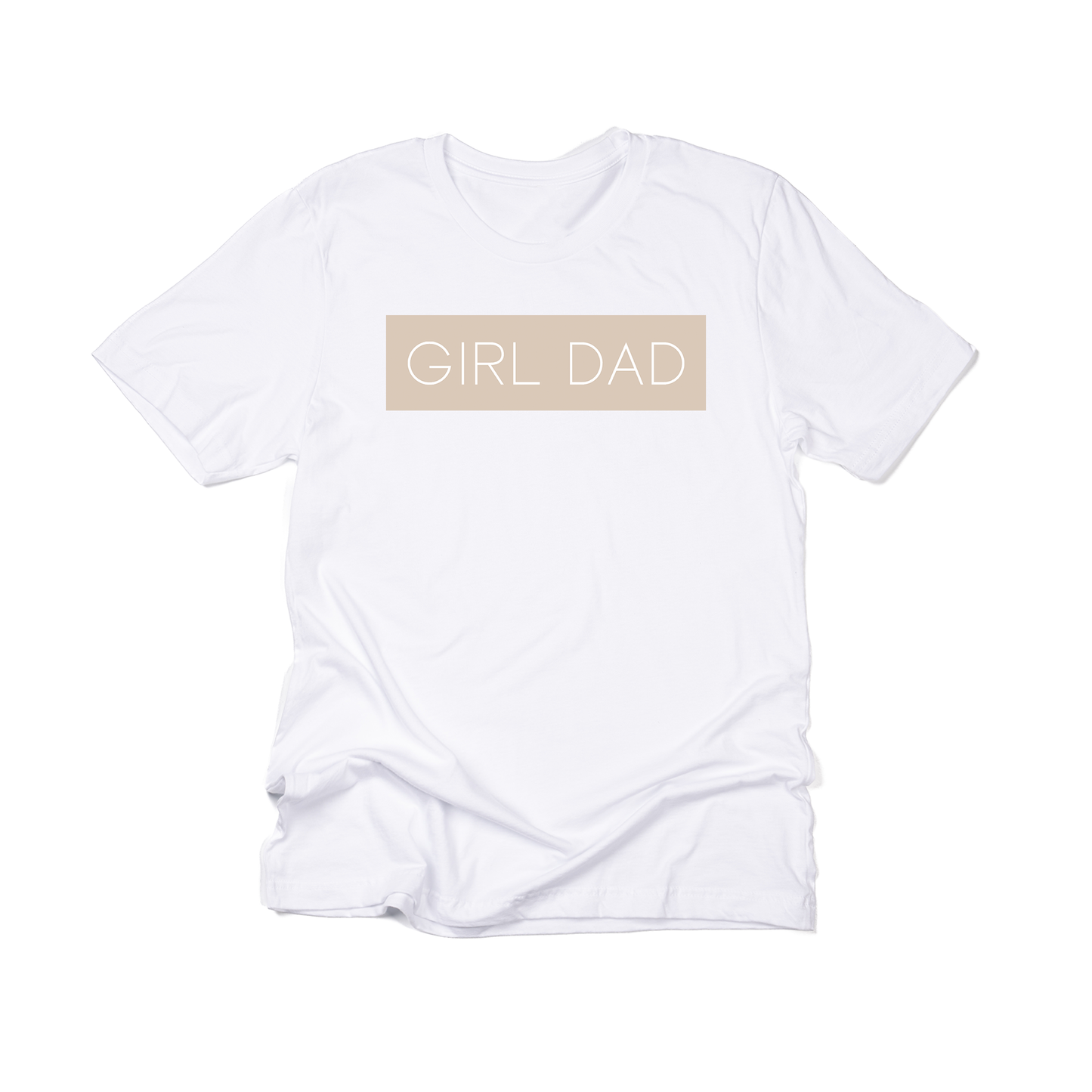 Girl Dad® (Boxed Collection, Stone Box/White Text) - Tee (White)