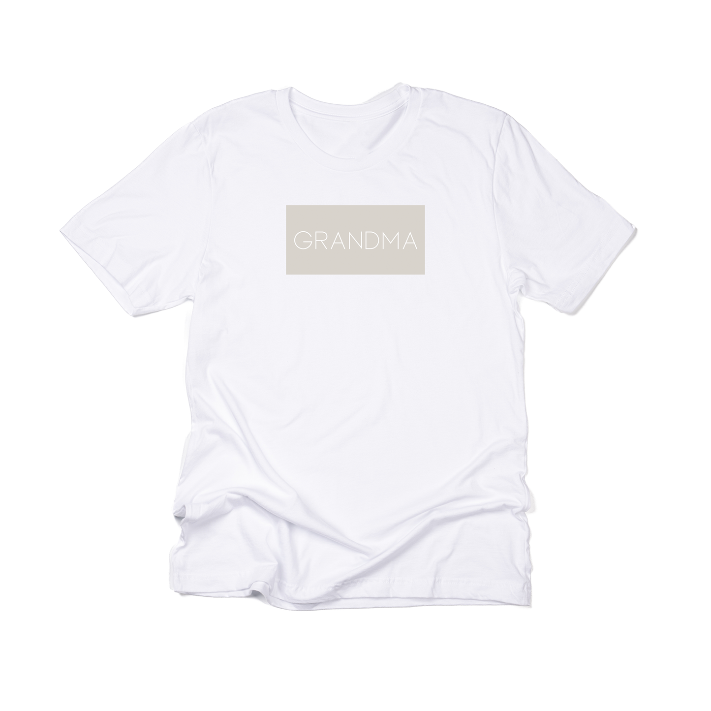 Grandma (Boxed Collection, Stone Box/White Text, Across Front) - Tee (White)