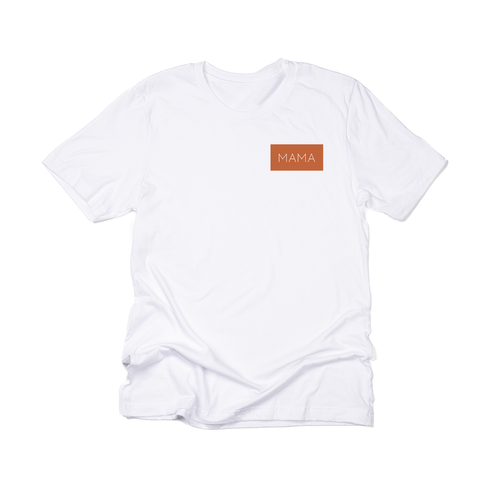 Mama (Boxed Collection, Pocket, Rust Box/White Text) - Tee (White)