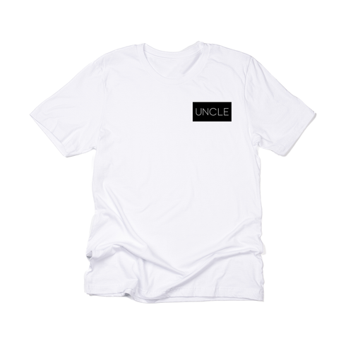 Uncle (Boxed Collection, Pocket, Black Box/White Text) - Tee (White)