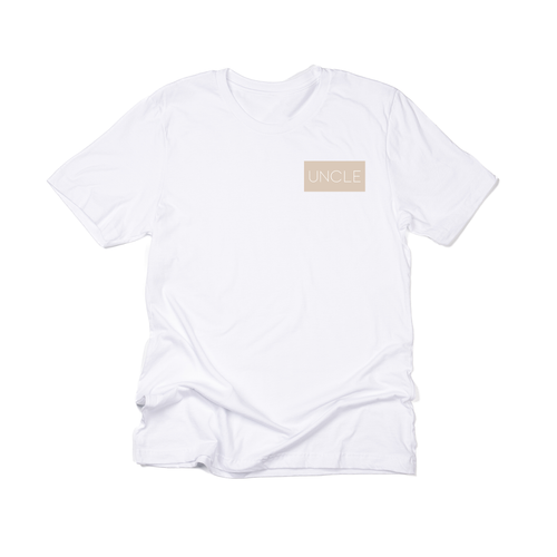 Uncle (Boxed Collection, Pocket, Stone Box/White Text) - Tee (White)
