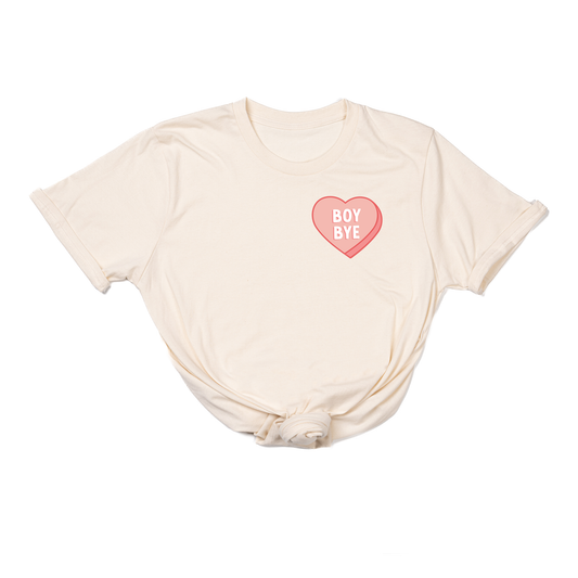 Boy Bye Heart (Pocket) - Tee (Natural)