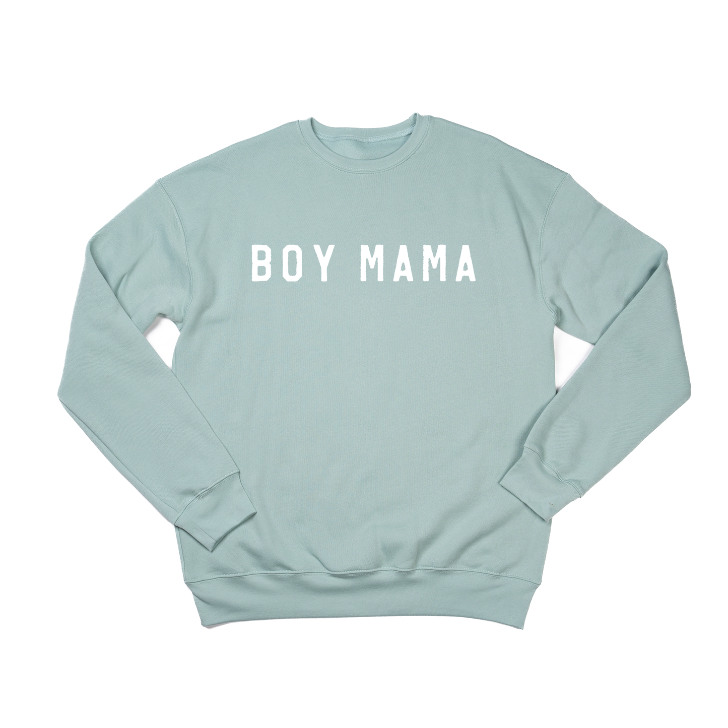 Boy Mama (White) - Sweatshirt (Sky)