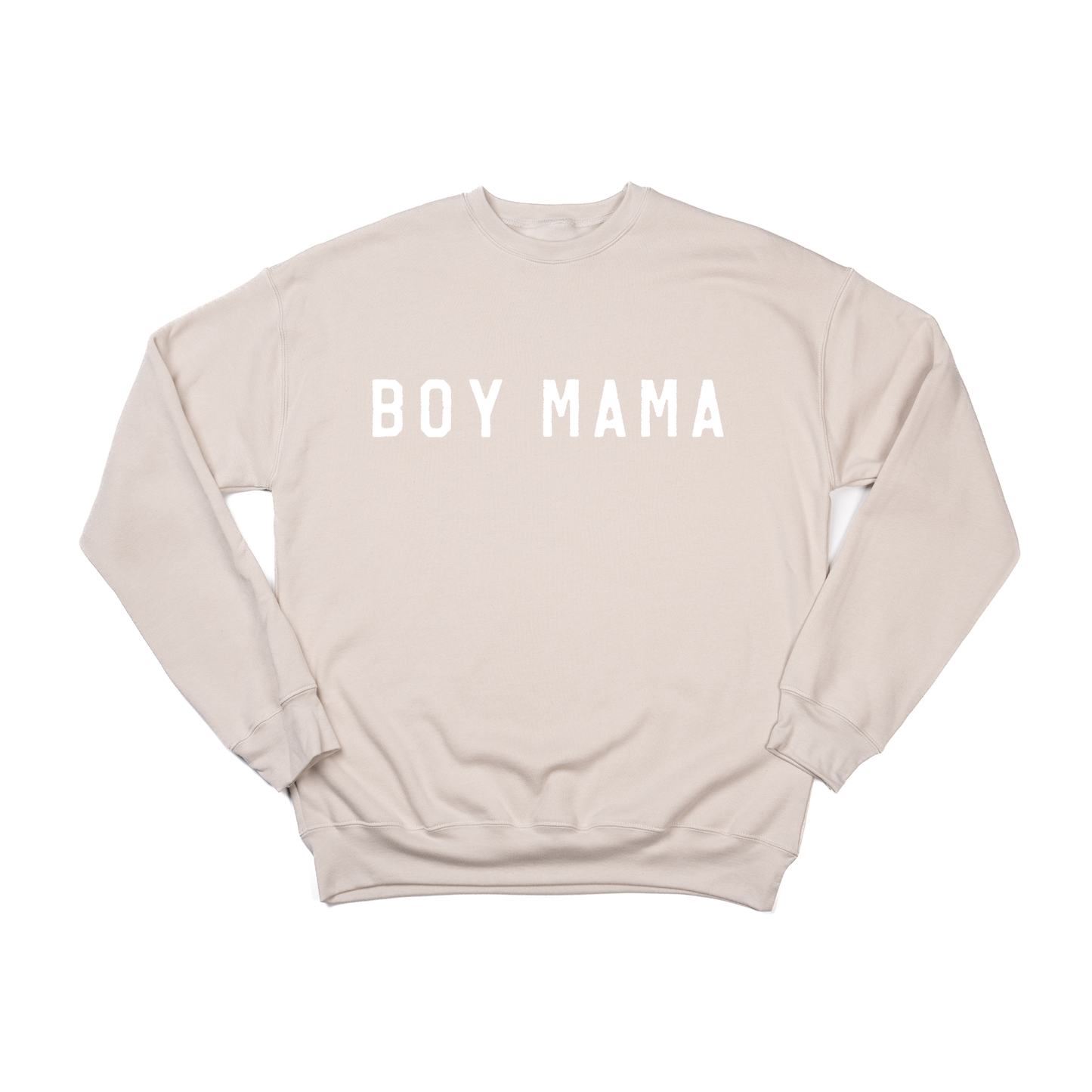 Boy Mama (White) - Sweatshirt (Stone)