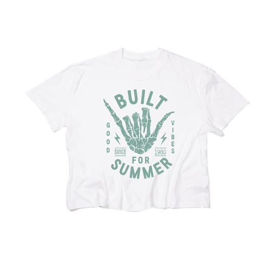 Built for Summer - Cropped Tee (White)