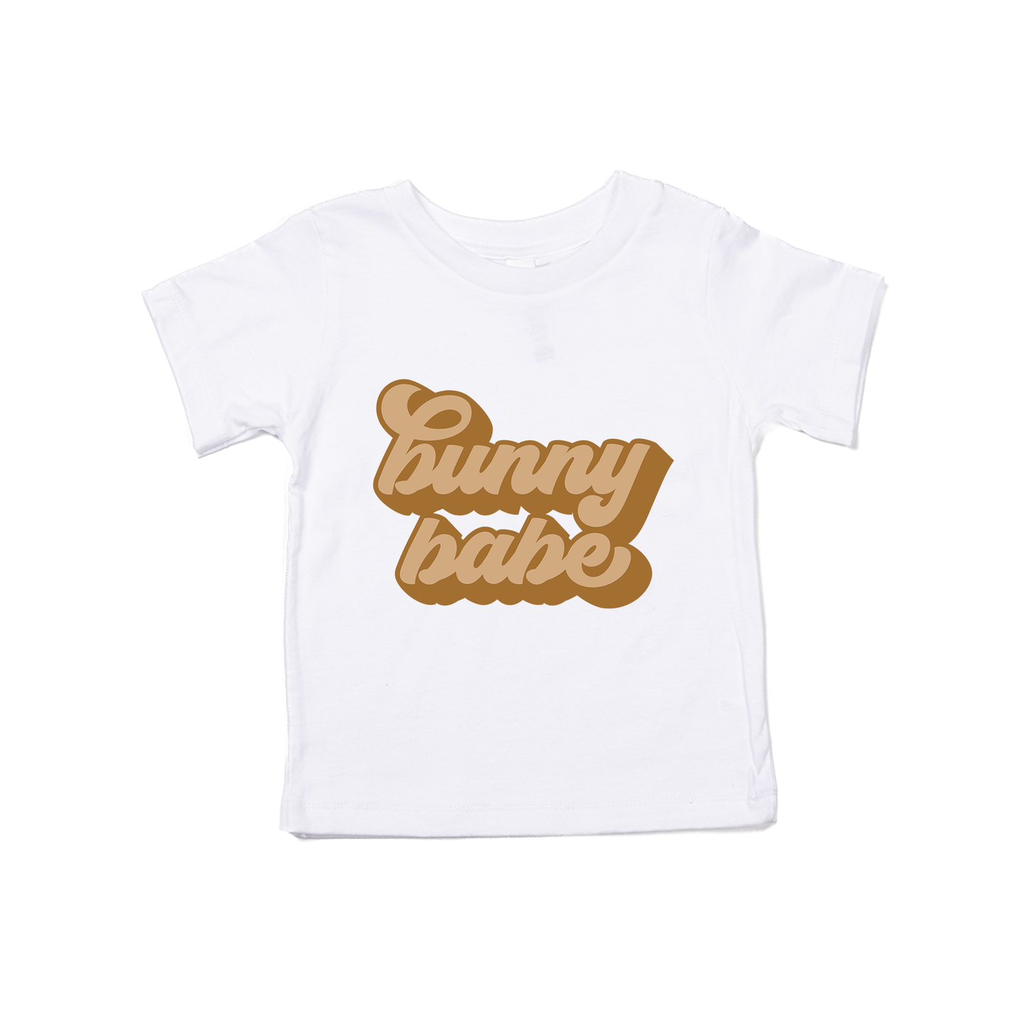 Bunny Babe (Retro) - Kids Tee (White)