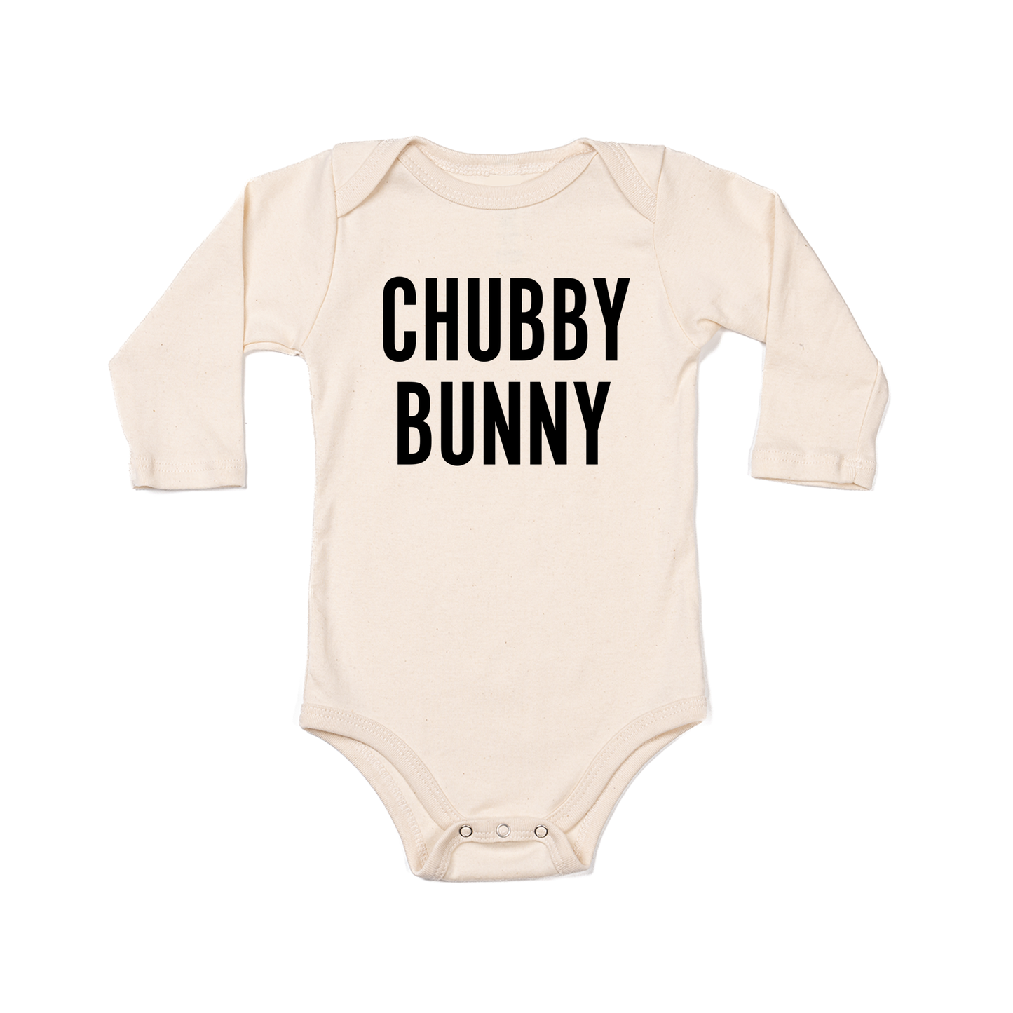 CHUBBY BUNNY - Bodysuit (Natural, Long Sleeve)