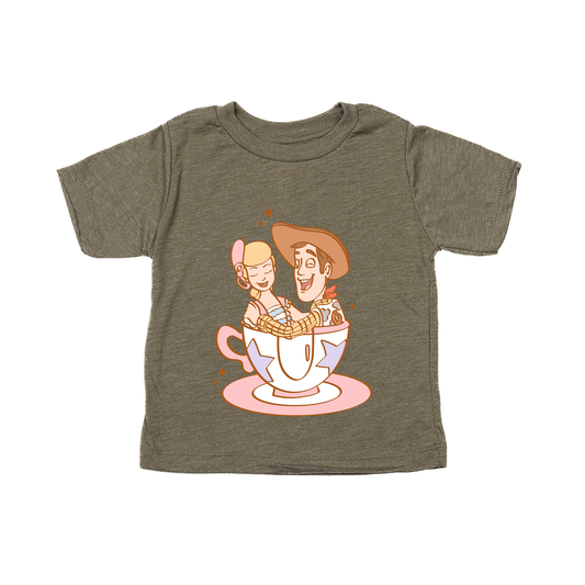 Cowboy Teacup - Kids Tee (Olive)