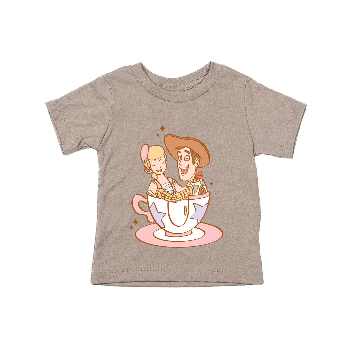 Cowboy Teacup - Kids Tee (Pale Moss)