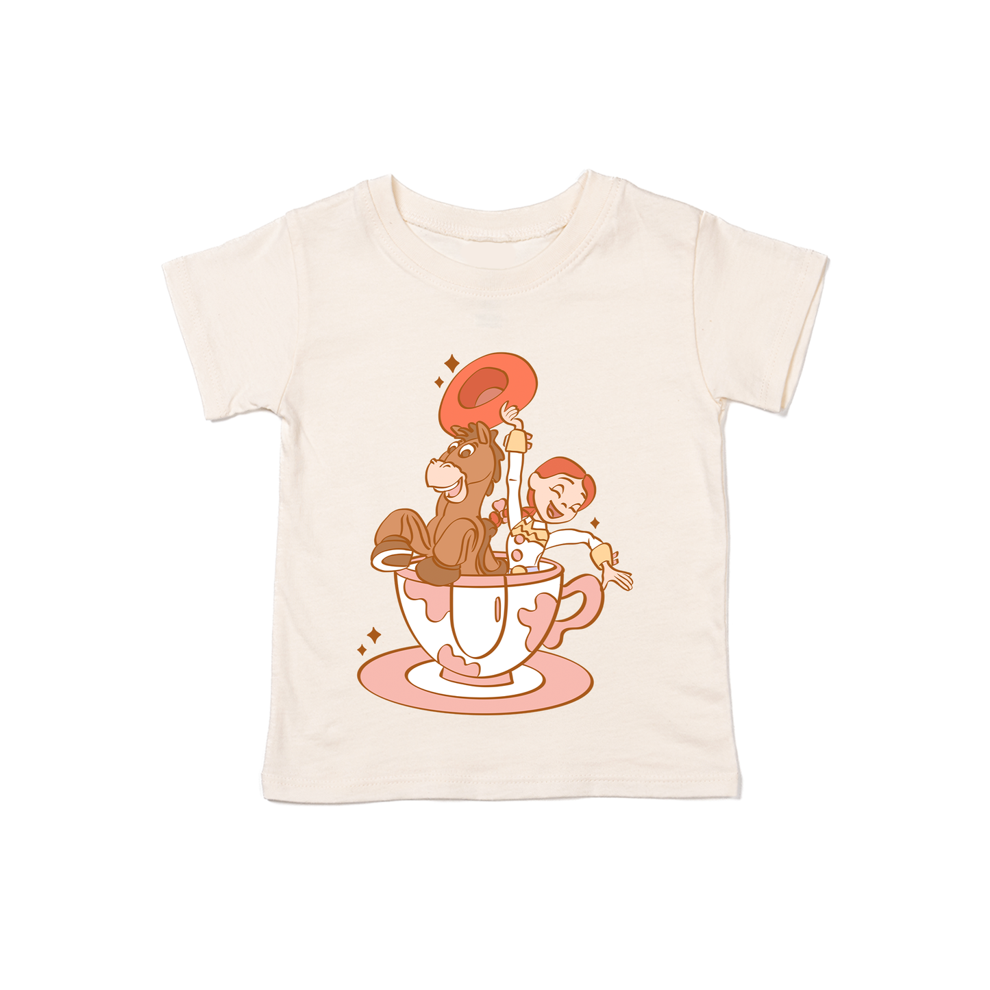 Cowgirl Teacup - Kids Tee (Natural)