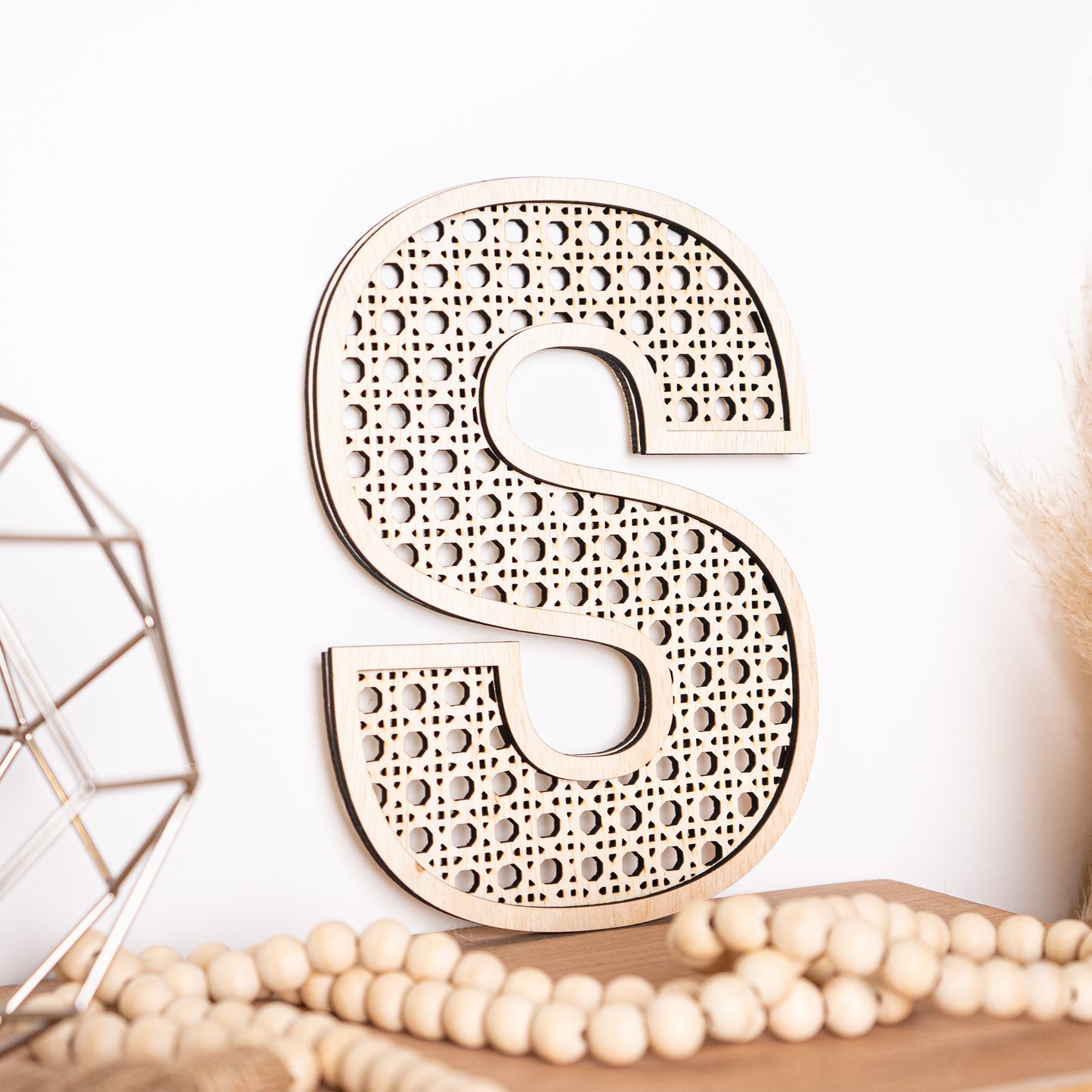 Faux Cane Rattan - Number or Letter (Single)