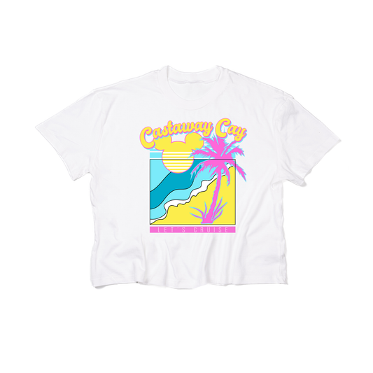Castaway Cay - Cropped Tee (White)