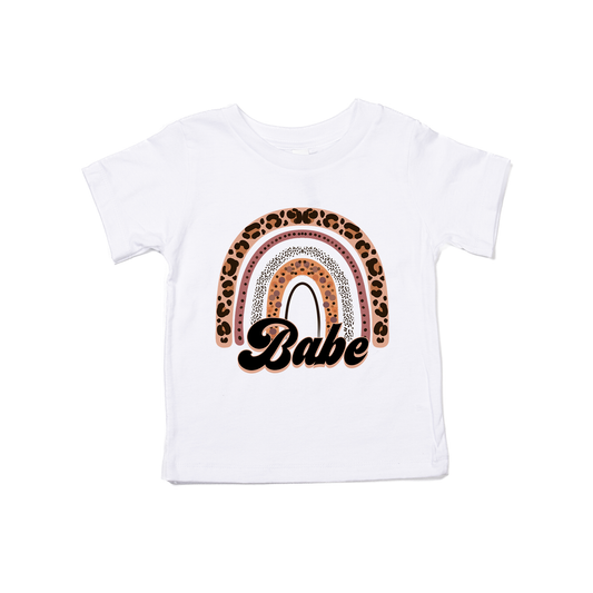 Babe (Cheetah Rainbow) - Kids Tee (White)