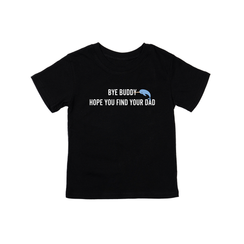 Bye Buddy (White) - Kids Tee (Black)