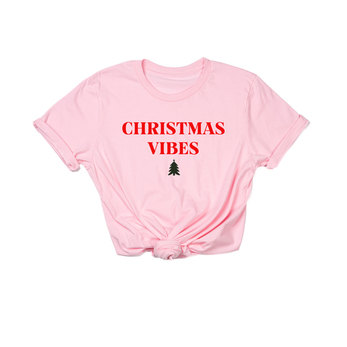 Christmas Vibes - Tee (Pink)