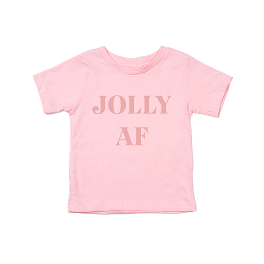 Jolly AF (Pink) - Kids Tee (Pink)