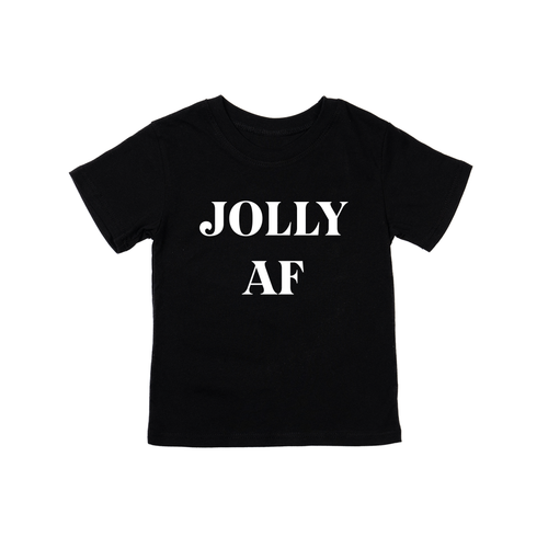 Jolly AF (White) - Kids Tee (Black)
