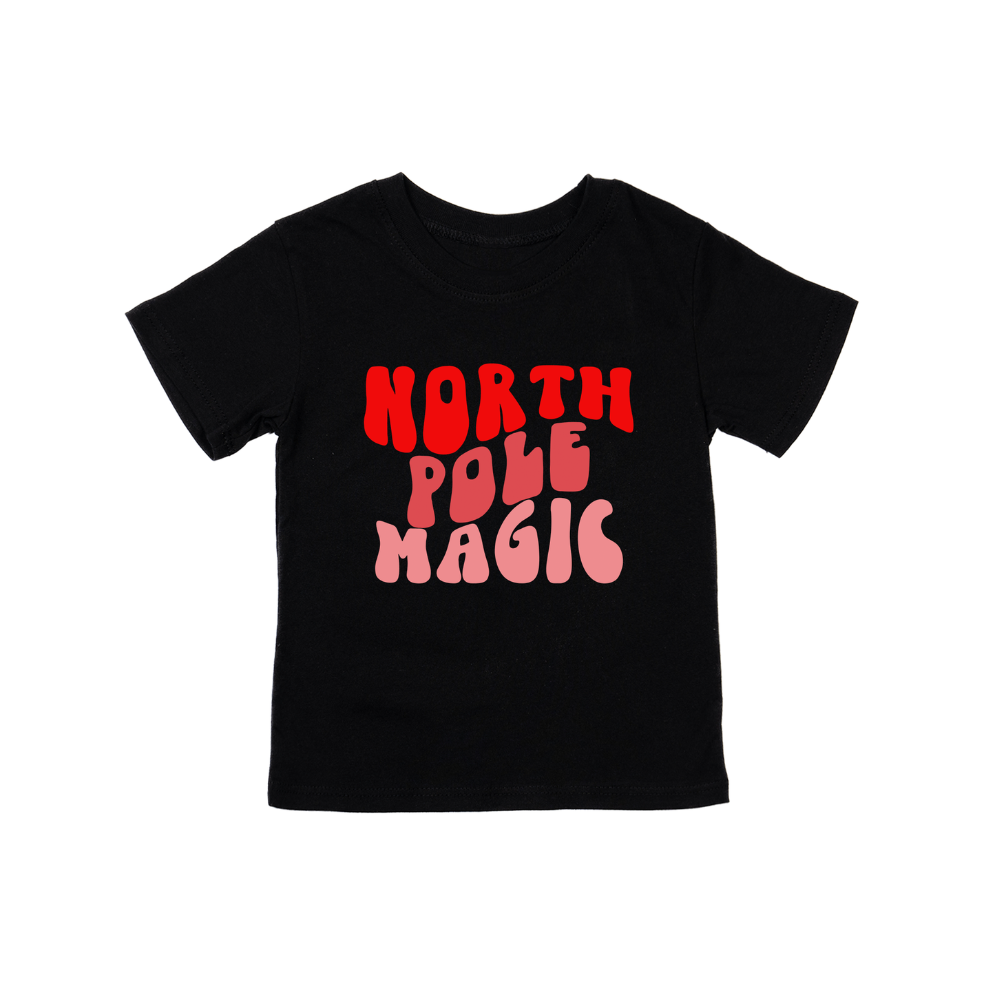 North Pole Magic - Kids Tee (Black)