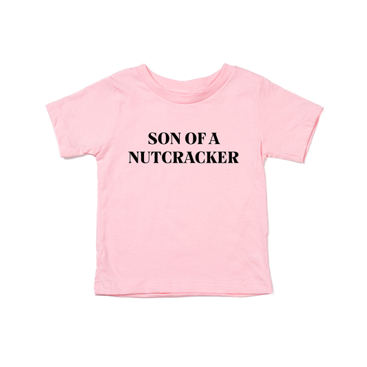 Son of a Nutcracker (Black) - Kids Tee (Pink)