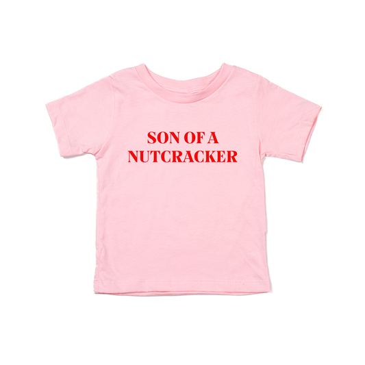 Son of a Nutcracker (Red) - Kids Tee (Pink)