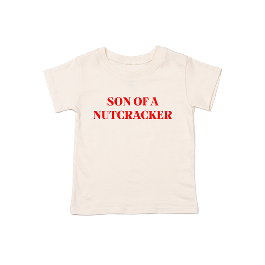 Son of a Nutcracker (Red) - Kids Tee (Natural)