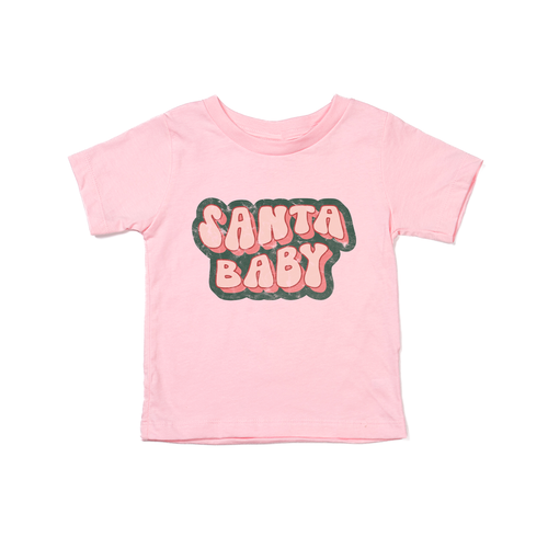 Santa Baby Vintage - Kids Tee (Pink)