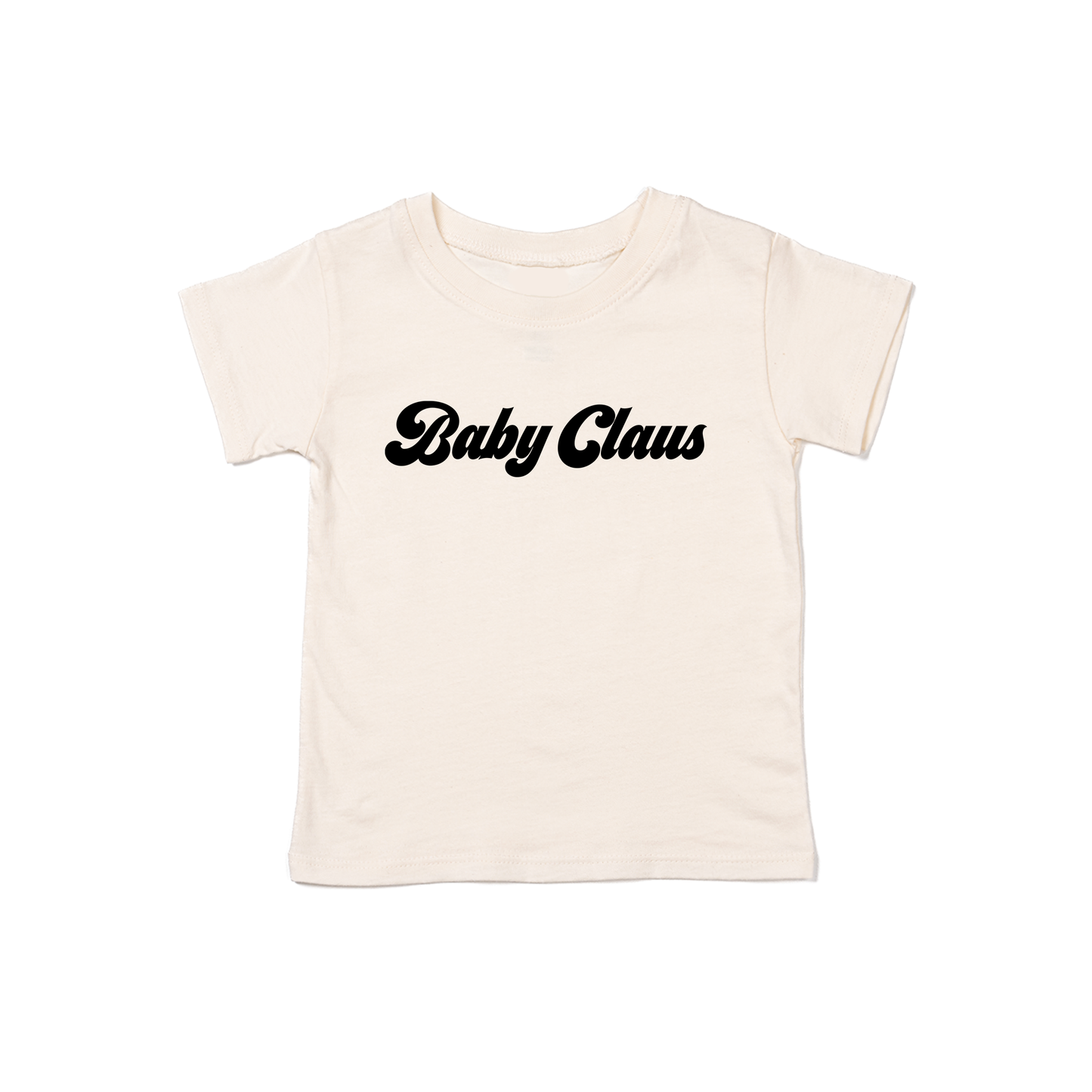 Baby Claus (Black) - Kids Tee (Natural)