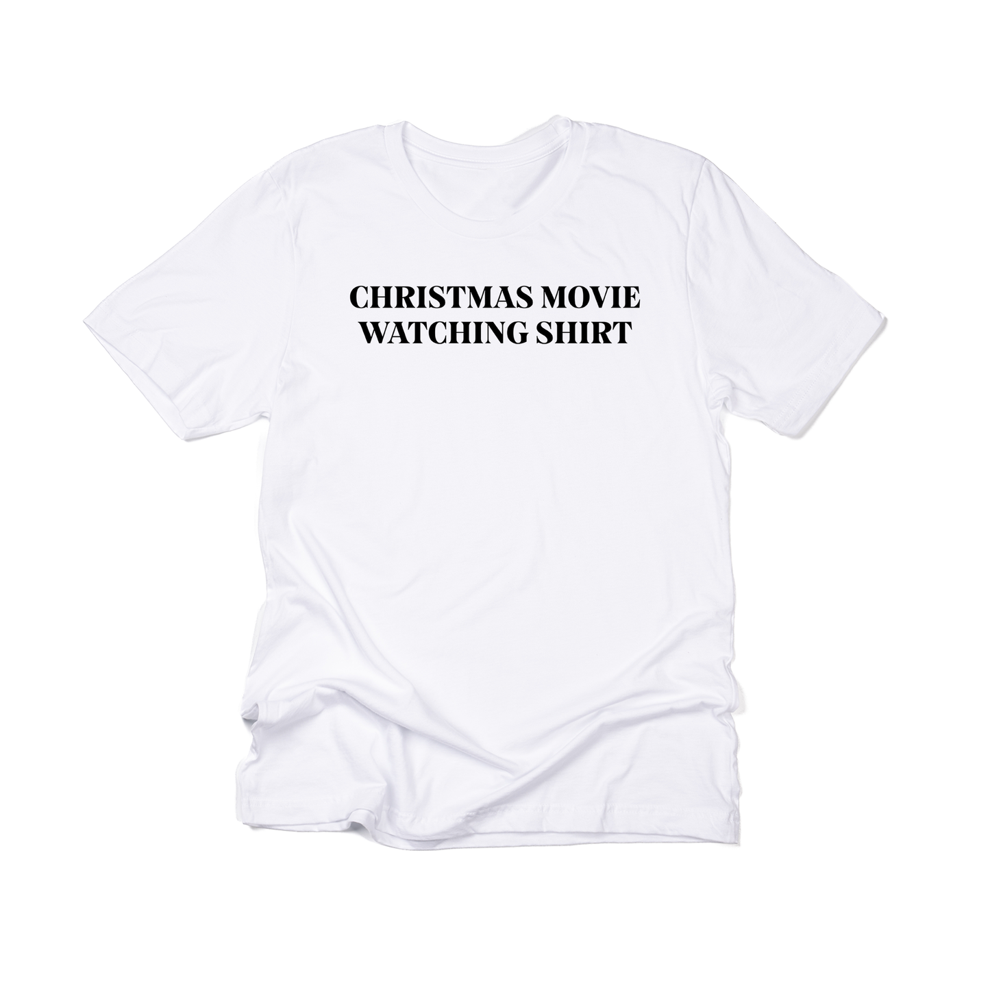 Christmas Movie Watching Shirt (Black) - Tee (White)