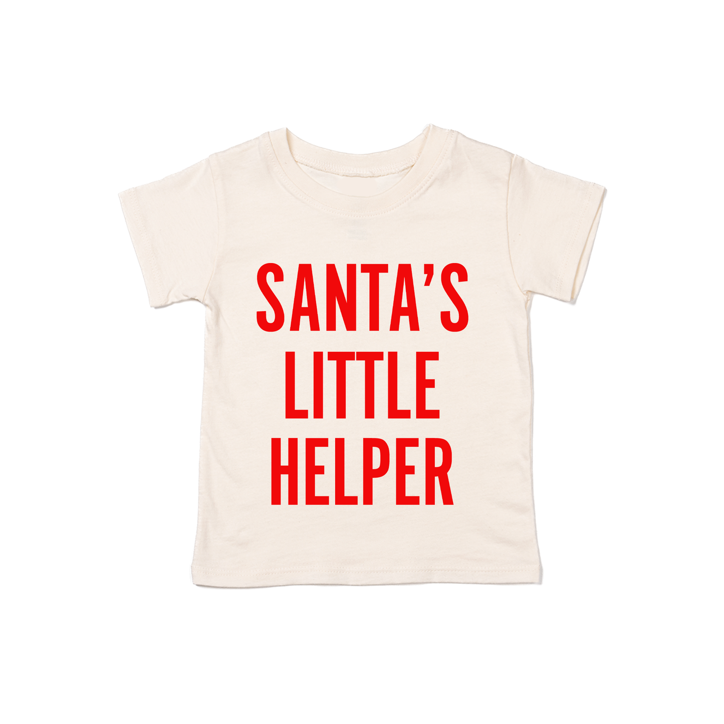 Santa's Little Helper - Kids Tee (Natural)