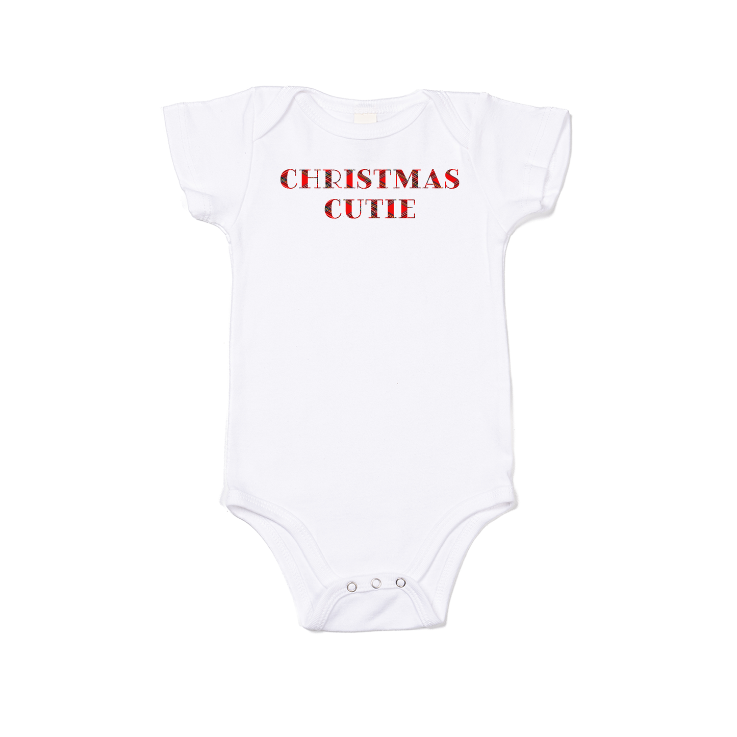 Christmas Cutie - Bodysuit (White, Short Sleeve)