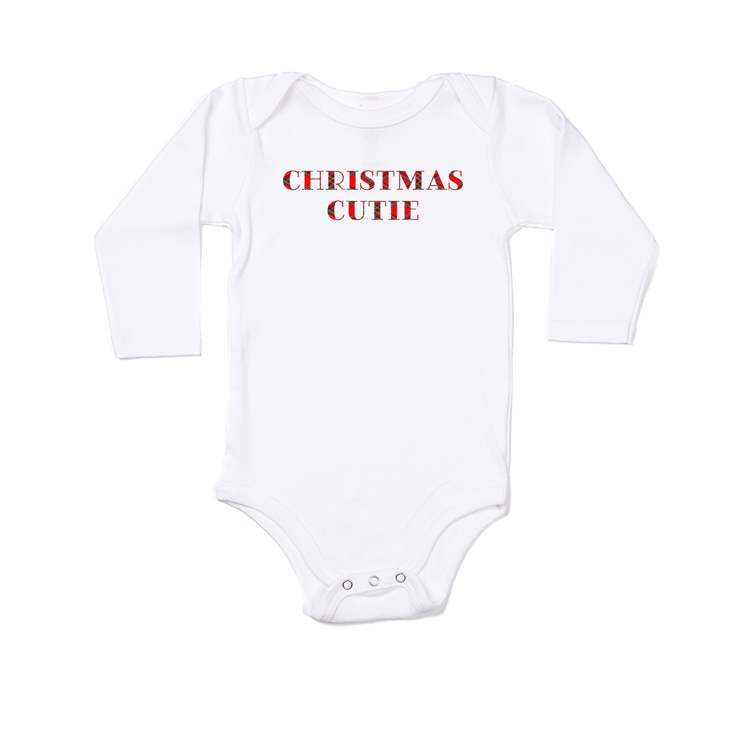 Christmas Cutie - Bodysuit (White, Long Sleeve)