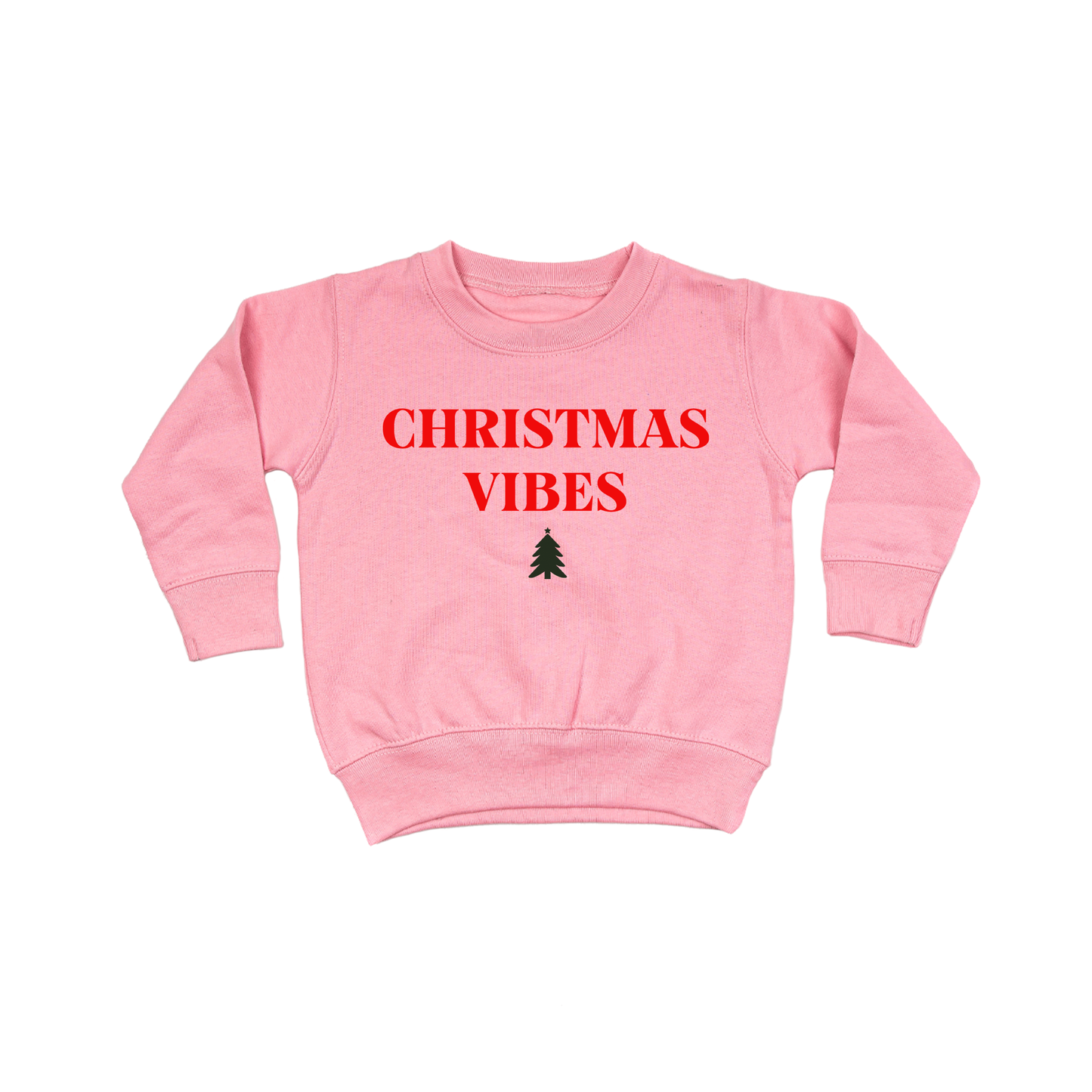 Christmas Vibes - Kids Sweatshirt (Pink)