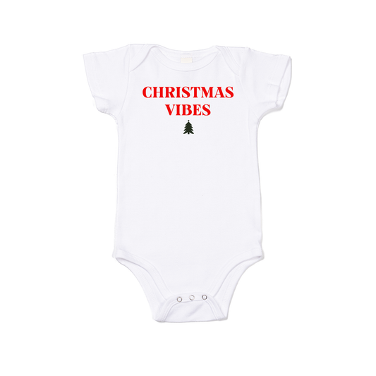 Christmas Vibes - Bodysuit (White, Short Sleeve)