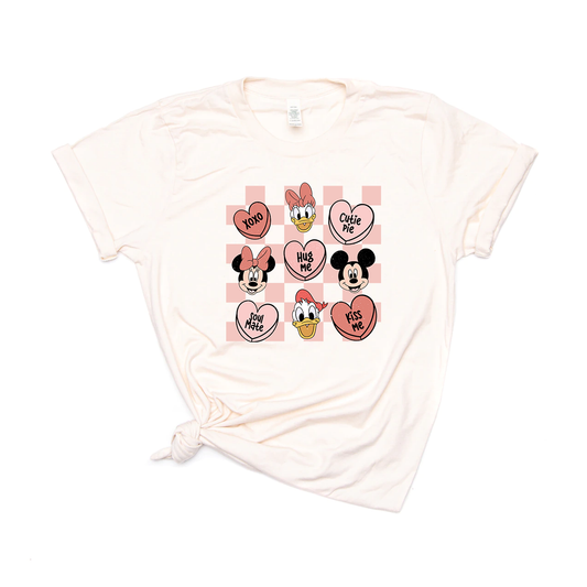 Conversation Hearts Magical Mouse - Tee (Natural)