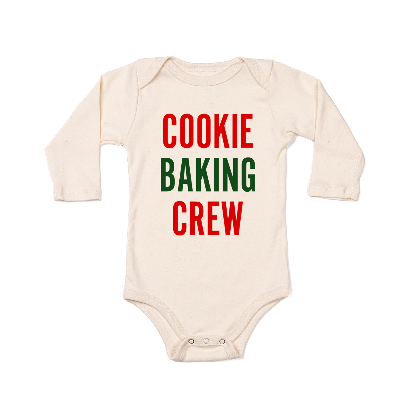 Cookie Baking Crew - Bodysuit (Natural, Long Sleeve)