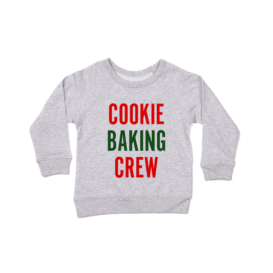 Cookie Baking Crew - Kids Sweatshirt (Heather Gray)