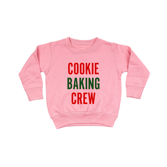 Cookie Baking Crew - Kids Sweatshirt (Pink)