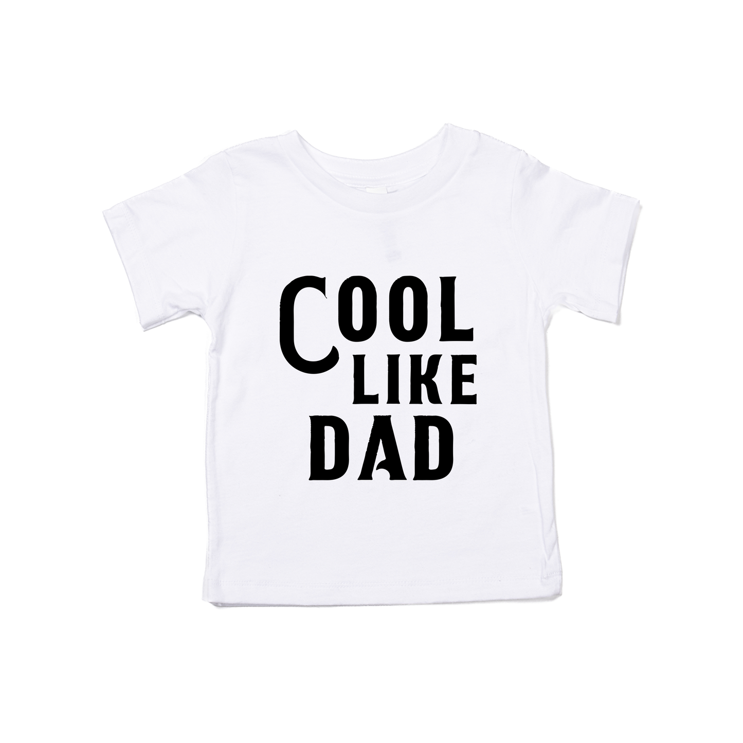 Cool Like Dad (Black) - Kids Tee (White)