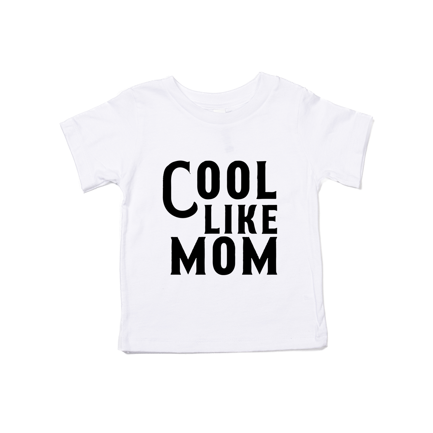 Cool Like Mom (Black) - Kids Tee (White)