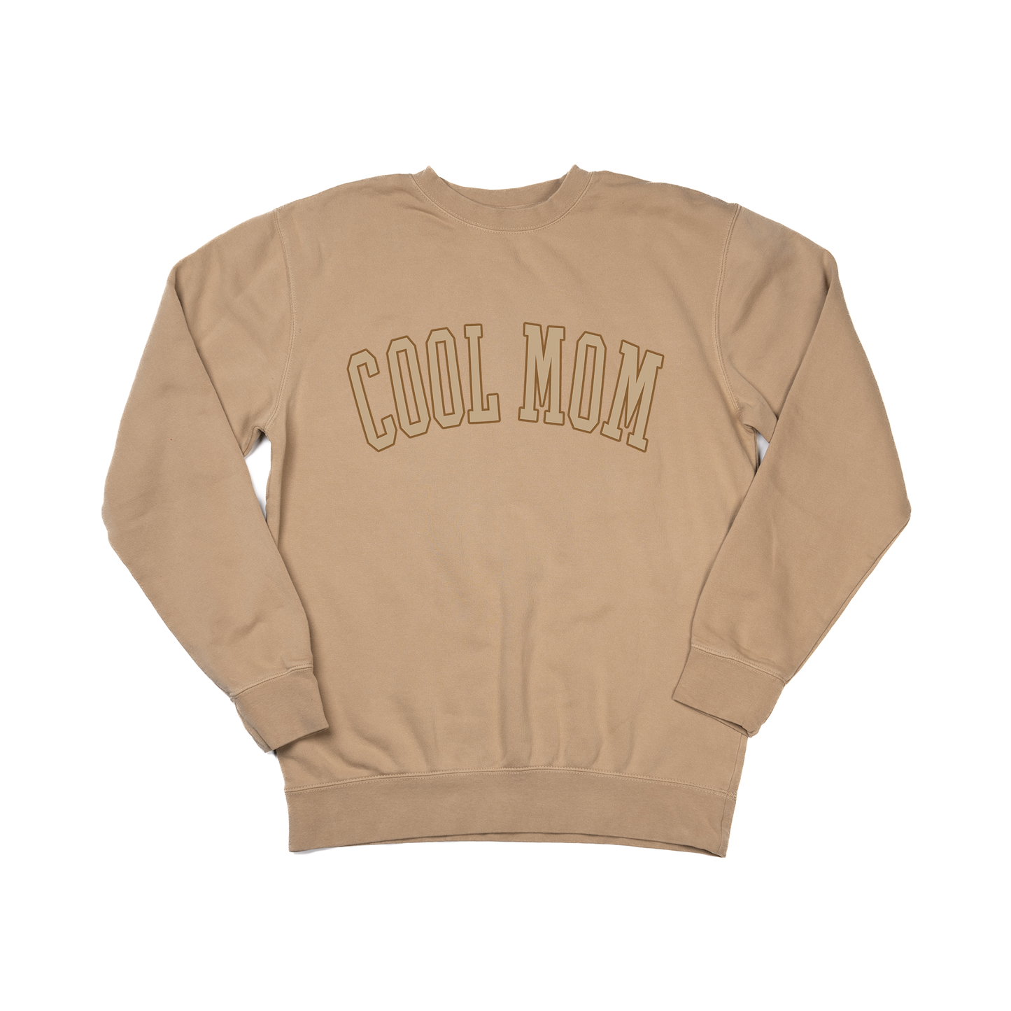 Cool Mom (Tan Varsity) - Sweatshirt (Tan)