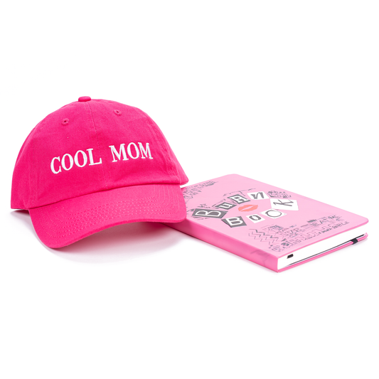 Cool Mom (White) - Baseball Hat (Hot Pink)