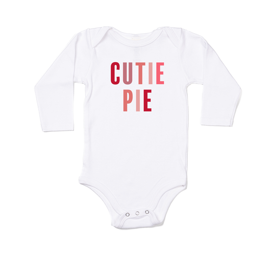 Cutie Pie - Bodysuit (White, Long Sleeve)