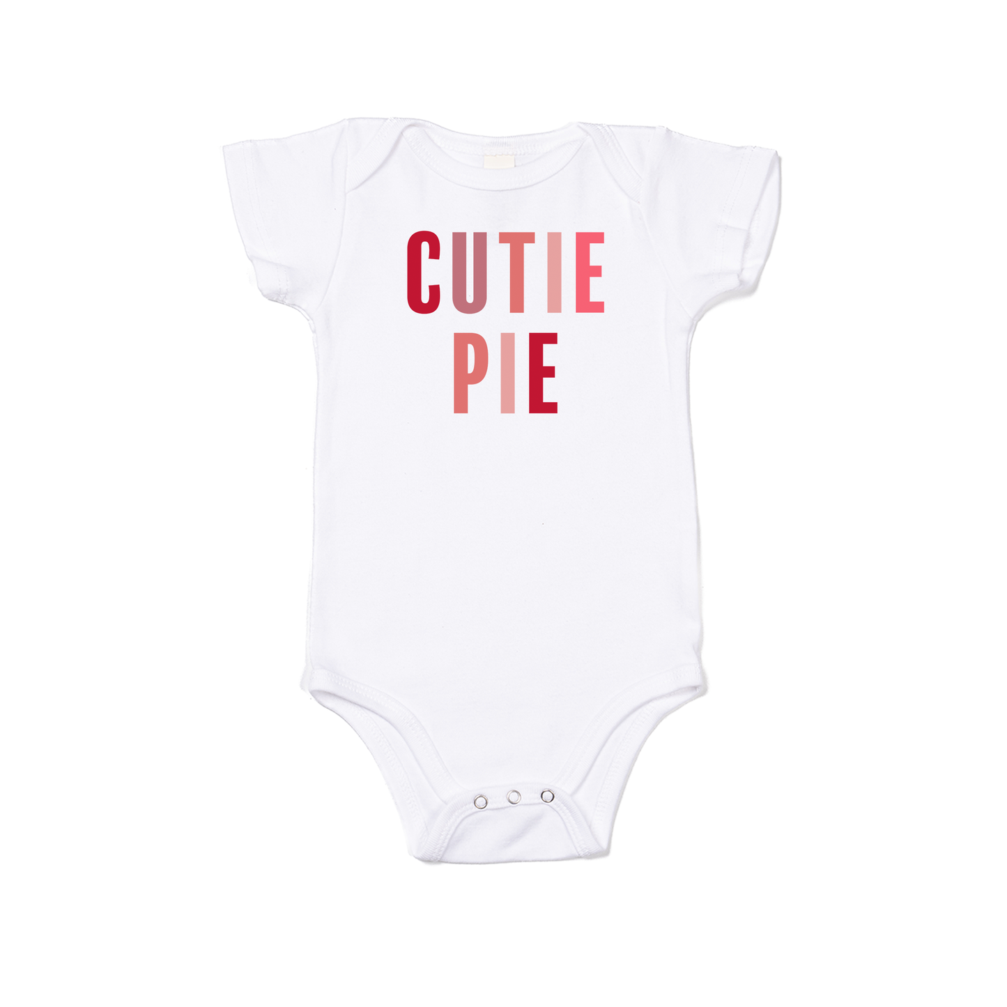 Cutie Pie - Bodysuit (White, Short Sleeve)