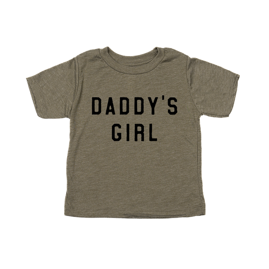 Daddy's Girl (Black) - Kids Tee (Olive)